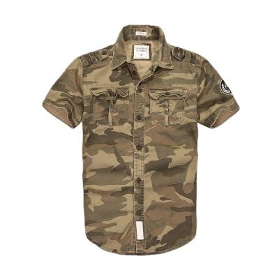 China China Factory Men's Long Sleeves Casual Heavy Long Line Camouflage Hunting Shirt Camouflage Hunting Shirt Cotton Shirt for sale