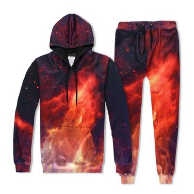 China Wholesale OEM breathable custom technology fleece men hooded 100% polyester sweatsuit tracksuit for sale