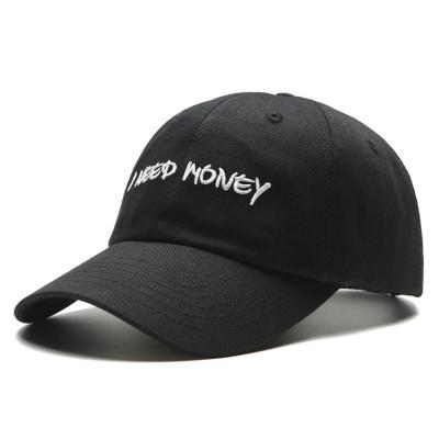 China JOINT Custom Letters Embroidery Black Baseball Caps And Hats Men Wholesale for sale