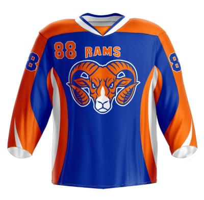 China Moisture Wicking Double Sided Sublimation Reversible Practice Ice Hockey Training Wear Custom Team Hockey Jersey for sale