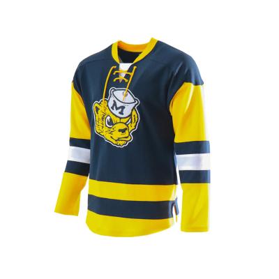 China 2020 Moisture Wicking Hot Sales Polyester Ice Hockey Wear Breathable Embroidery Custom Ice Hockey Uniforms for sale