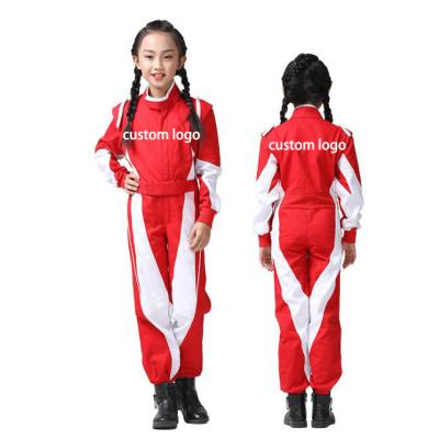 China Anti-UV Customized Go Kart Suit Kart Uniforms One-Piece Printing Logo Go Kart Suits For Kids for sale