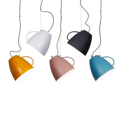 China Modern Colorful Nordic Creativity Simple Head Pendant Lamp Kitchen Dining Pendant Lamp for sale