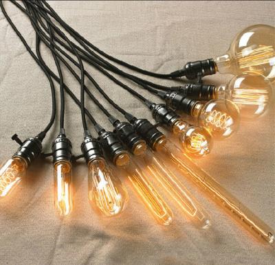 China All classic retro style Edison Decectorative design antique edison bulb manufacturers carbon vintage decorative filament lamp 40w antique edison bulb for sale