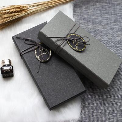 China Gray Cardboard Paper Wholesale Gift Recyclable Wallet Boxes Packaging for sale