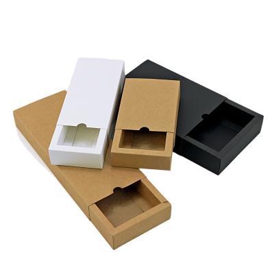 China Logo Print Foldable Drawer Packaging Recyclable Slip Boxes for sale