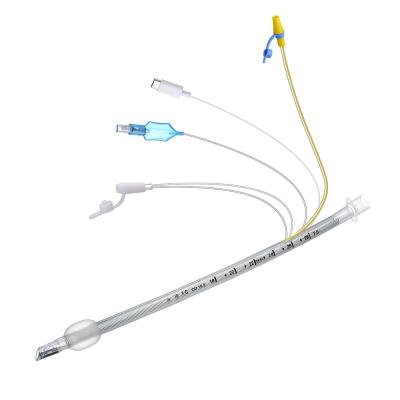 China PVC Disposable Visual Cuffed Reinforced Suction Endotracheal Tube With Miniature Camera for sale