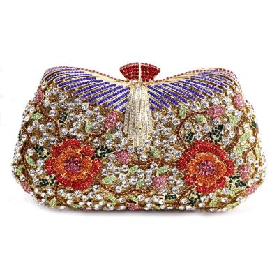 China Crystal Rhinestone Grace Bling Women Crystal Diamond Clutch Purse Rhinestone Evening Party Wedding Bag for sale