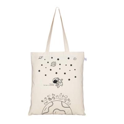 China Eco - Friendly Natural Recycled Shopping Cotton Bag Canvas Custom Tote Bag for sale