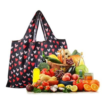 China Foreign Trade Promotional Handled Reusable Foldable Shopping Bag, Foldable Grocery Bag for sale