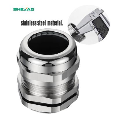 China Low Price Waterproof Brass Metal Power Cable Gland Connector With CE ROHS ISO for sale