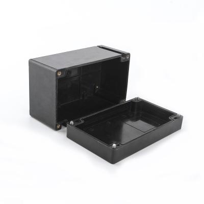 China Dust and Customized Design Black Waterproof Plastic Enclosure Box Erod-proof Electronic Junction Box for sale