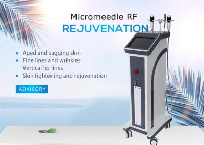 China Skin Tightening Fractional RF Microneedle Machine / 2MHZ Micro - Electrode Tip Winkle Removal Equipment for sale