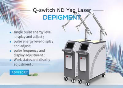 China Tattoo Removal Q Switch Nd Yag Laser Beauty Machine Spot Size 1-8mm Adjustable for sale