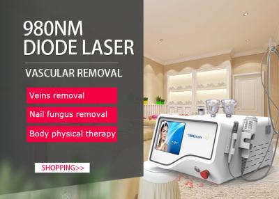 China Máquina vascular 40w da remoção do fungo do prego da remoção da veia do laser do diodo da remoção 980nm do laser da fisioterapia à venda