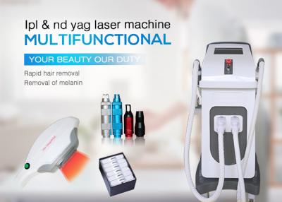 China 2 in 1 ipl nd yag laser tattoo removal skin rejuvenation shr elight ipl hair removal skin tightening machine for sale