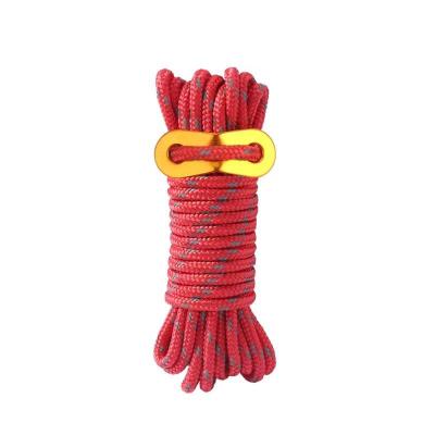 China 100% Waterproof 4*4M Reflective Wind Rope With Outdoor Rope Loop Shelter For The Sun Tent Camping Night Light Tent Rope for sale