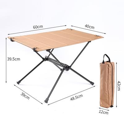 China Morningstar Lightweight Portable Camping Roll Up Tables With Aluminum Table Top For Outdoor Picnic Camping for sale