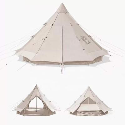 China Wholesale Hot Sale Extended Type Camping Tents Cotton Canvas Tent Bell Teepee Tent For Outdoor Adults for sale