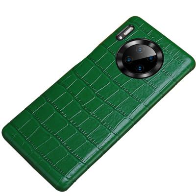 China Luxury Shockproof Full Protective Crocodile Pattern Genuine Leather Cell Phone Case For Apple iPhone 13 Pro for sale