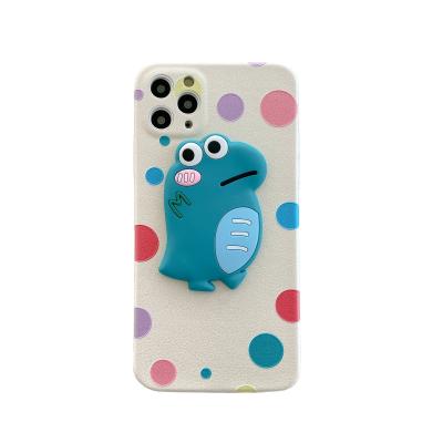 China Anti-fall fashion design 3D dinosaur lamb small cell phone case for iphone /huawei for sale