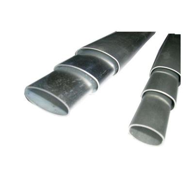 China Made in china factory flat oval steel oval carbon steel tubes q195 tube steel pipe for oval 2021 for sale