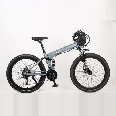 China Mauntain City Electric Bike Hybrid Motor Electric Bike 27 5 1 95 Wheel Brake Aluminum Alloy Tire Frame 48V 10ah Lithium Battery 350W Power Torque Gears for sale