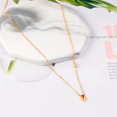 China High Quality Women's Pendant Necklaces Customized FASHIONABLE Jewelry News Handmade Simple Gold Lock for sale