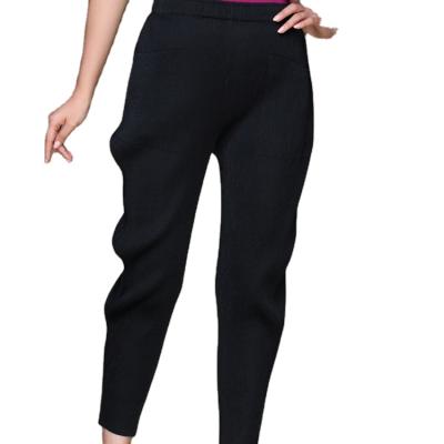 China Anti-wrinkle women's pencil pants 2021 new style pleated pants slimming solid color loungewear for sale