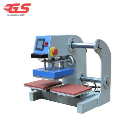 China Chinese Small Factory Pneumatic Sliding Touch Screen Show Functional Logo Tag Label Heat Press Machine for sale