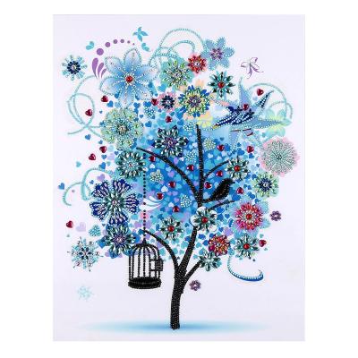 China Modern Canvas Diamond Embroidery Drill Diamond Painting Kit Crystal Partial Landscape Tree 5d Diy Wall Art Decor The Winter Season for sale