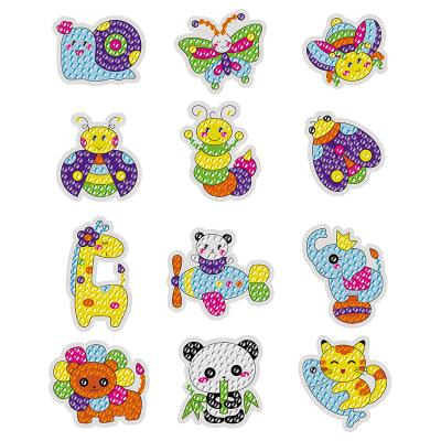 China Creative Diy Crystal Diamond Painting Insect Animal Cartoon Stickers Mobile Phone Stationery Decoration New Modern Wholesale Collection for sale