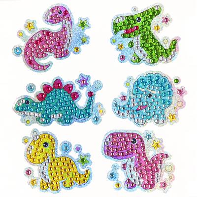 China Manufacturer Modern Wholesale Diy Children's 5D Diamond Painting Dinosaur Pattern Water Cup Book Decoration Sticker for sale