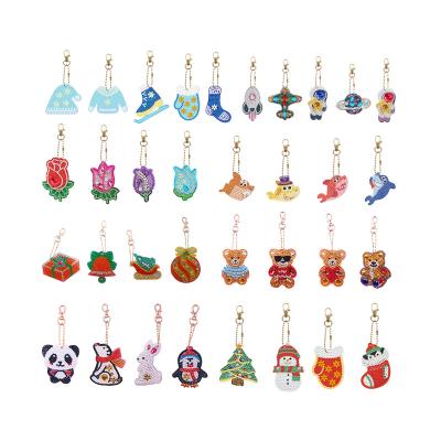 China DIY Diamond Painting Keychain 5D Cartoon Animal Pattern Round Drill and Special Shaped Drill Art Kits Gift for sale