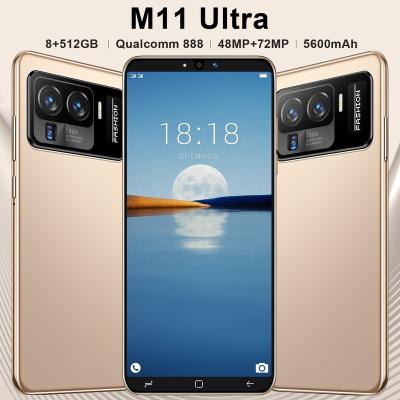 China Hot Selling Dual SIM Card 2022 M 11 u Face Fingerprint Open Full Display Android Mobile Phone 10.0 Smart Mobile Phone for sale