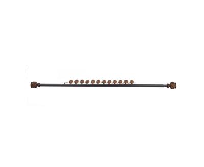 China Traditional Spring System Required Rod Curtain Extendable Curtain Rod Black for sale