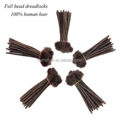 China Afro Wave KAMA Full Head Handmade Crochet Dreadlock Braids Hair Dreadlocks Extensions 0.6cm 5 Bundles for sale