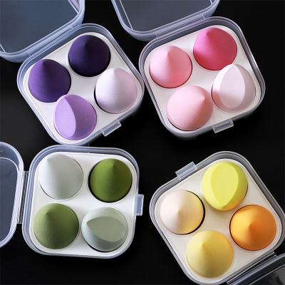 China Natural Super Soft Beauty Sponge Blender Set 6 Pcs Makeup Sponges Beauty Egg Makeup Tool Private Label With Box N29 for sale