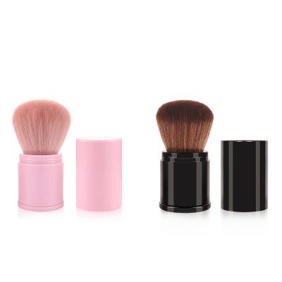 China Professional Retractable Face Brush Kabuki Makeup Brushes Face Powder To Sweep Loose Powder Blush Multifunctional Make Up Brush for sale