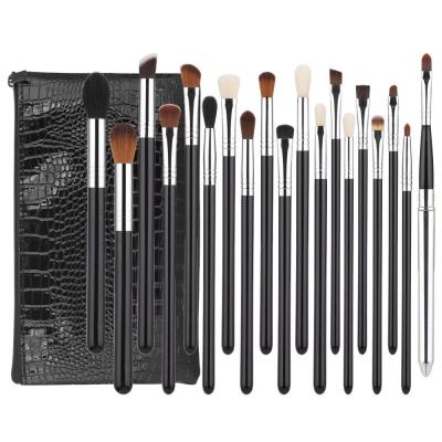 China Professional Synthetic Face Premium Private Label Make Up Brush Eye Makeup Black Custom Eyeshadow Brush for sale