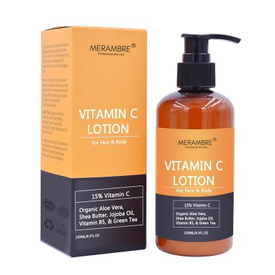 China Moisturizer Private Label OEM ODM Vitamin C Moisturizing Face And Body Lotion Cream for sale