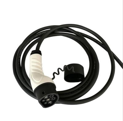 China Type2 AC EV Charger Gun+5m Single Phase Cable ARL-A32D-C 2020XXXX Black White 16A-32A 240V for sale