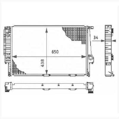 China Water Industrial Engine Radiator Generator RMMD9983 Series Engine Cooling System Radiator Car Cooling Radiator for sale