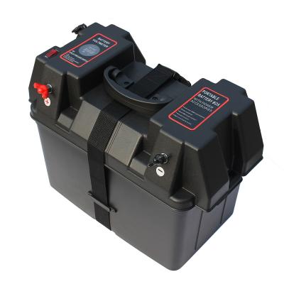 China Wholesale Black Plastic Camping ARL Small Battery Box With Power Accessories for sale