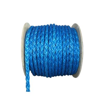 China Factory High Quality Marine Mooring Rope 12 Braids Mooring Ropes 10mm-60mm HMPE Braided Mooring Ropes for sale