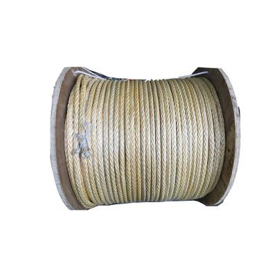 China Vessel mooring high quality 8 strand polyester and 12 strand mooring braided ropes for boat for sale