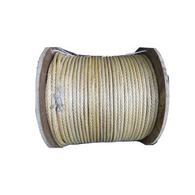 China Vessel Mooring Chinese Manufacturer UHWMPE Marine Rope Mooring Rope for Ship Boat Mooring for sale