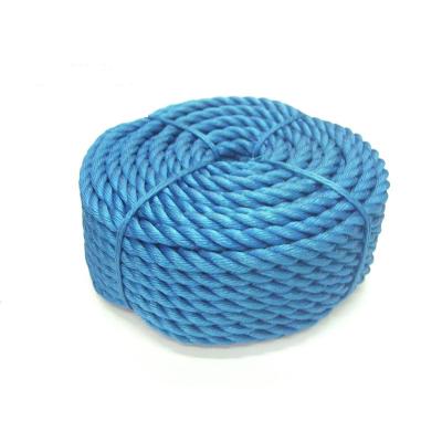 China Supplier Cheap Price High Tenacity Rope 3 Strands PP Colorful Twisted Rope for sale