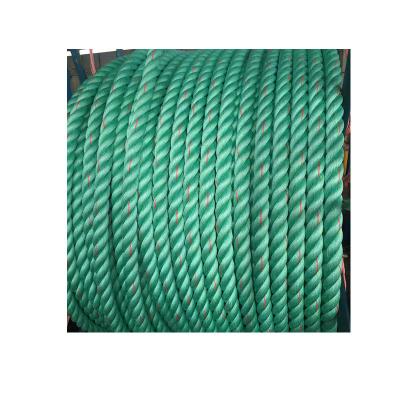 China High Tenacity Factory Direct Sale Colorful Blue Green Diameter 8mm 3 Strand PP Rope for sale