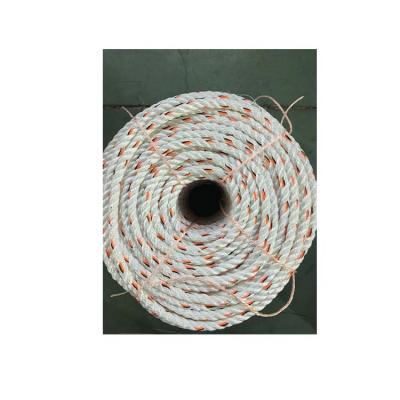 China High Tenacity 3 Strand High Tenacity Polyester Rope Braided Bundling Rope For Marine Fishing for sale